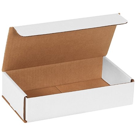 Bsc Preferred 9 x 5 x 2'' White Corrugated Mailers, 50PK BUY00029180